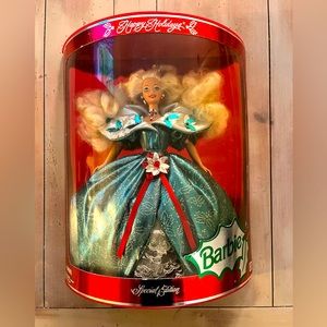 1995 Happy Holidays Barbie Special Edition Doll Mattel 14123